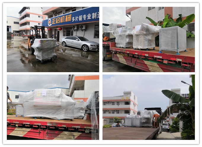 2018年8月發(fā)往貴州省黔東南州--原木多片鋸、清邊機、小型方木多片鋸