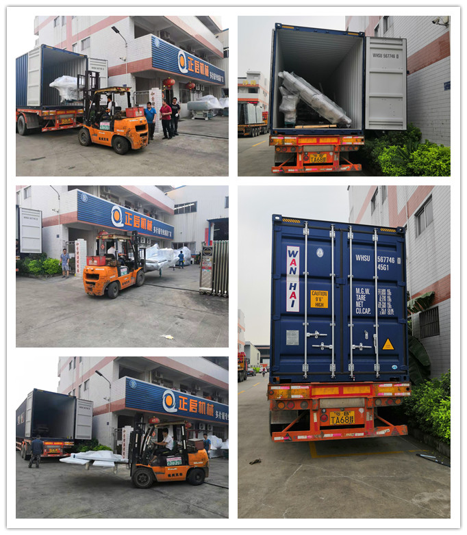 2019年發往厄瓜多爾--ZQ-J400型多片鋸斷料鋸、ZQ300型方木多片鋸、ZQ70型單片修邊鋸7臺、三角料開條機2臺、ZQ60型小型多片鋸2臺