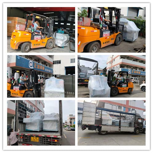 2021年7月2日發(fā)往廣東茂名-ZQ300型圓木多片鋸、ZQ150型方木多片鋸