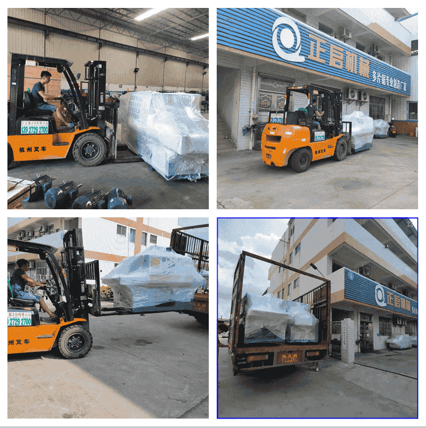 2021年7月6日發(fā)往貴州黔西南州-ZQ300型圓木多片鋸、ZQ150型方木多片鋸、原木自動出料架