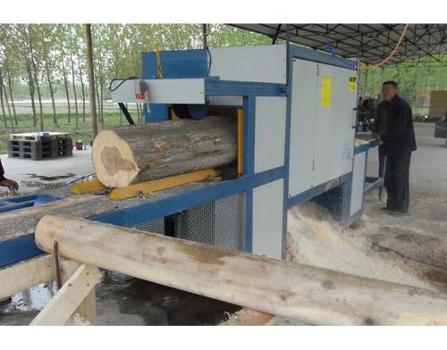 河南省信陽市-鋸400圓木加工現場0