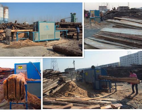 原木多片鋸-多片鋸-圓木多片鋸-江蘇宿遷400型機加工現(xiàn)場